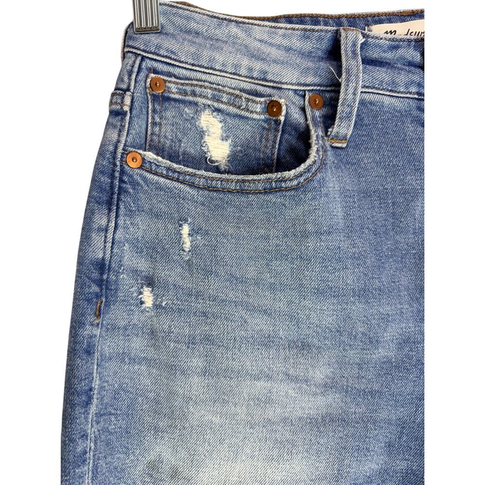Madewell Curvy Perfect Vintage Jeans Size 25 High Rise Distressed Denim - Picture 6 of 14